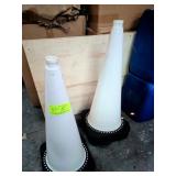WHITE SAFETY CONES