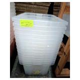 CLEAR TUBS WITH LIDS