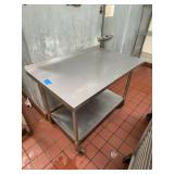 Stainless Steel Kitchen Prep Table With Shelf