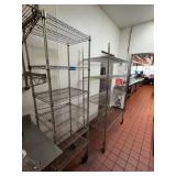 Metal Wire Shelving Racks on Casters