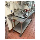 Stainless Steel Table With Manual Can Opener
