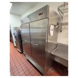 Stainless Steel 2-Door Commercial Refrigerator -