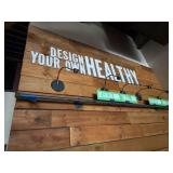 METAL WALL HANGER W/ LIGHTS