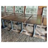 Square Wood Restaurant Tables