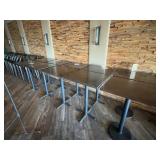 WOODEN SINGLE BASE BAR TABLES