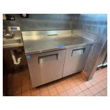 True TWT-48 Two-Door Worktop Refrigerator