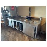 Stainless Steel Beverage Station Cabinet