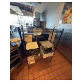 Black Metal Wire Shelving Unit