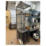 Green Metal Wall-Mounted Wire Shelves