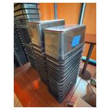 6 inch CAMBRO 1/3 Size Black Inserts