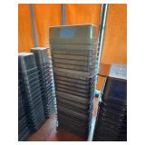 4 inch CAMBRO 1/3 Size Black Inserts