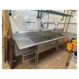Stainless Steel 4-Compartment Sink
