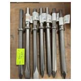 7 Bosch 20" Moil Point Chisels
