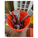 Assorted Tools in Bucket