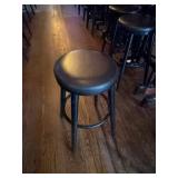Black Round Bar Stool