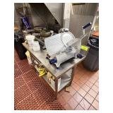 SS WORK TABLE W BACKSPLASH