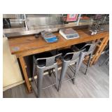 Wooden Table for Bar or Counter Use