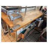 Butcher Block Work Table