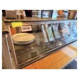 GLASS SNEEZE GUARD COUNTERTOP W GRANITE TOP