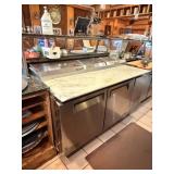 TURBO AIR SS 2 DOOR REF. PIZZA PREP MODEL