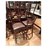 WOODEN BAR STOOLS