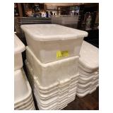 WHITE BUSS TUBS W LID