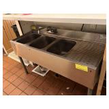 KROWNE SS 3 COMPARTMENT UNDERBAR SINK