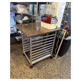 Half size bakers rack
