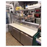 SS 2 DOOR REF. PIZZA PREP TABLE W DOUBLE