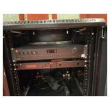 AV Rack W/ Audio Equipment