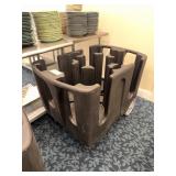 Carlise Dish Cart Black Plastic Utility