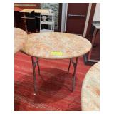 Round Granite Top Folding Table