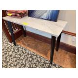 Rectangular Marble Top Console Table
