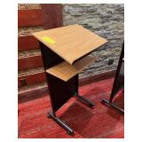 Wood and Metal Adjustable Podium Stand