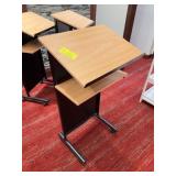 Wood and Metal Adjustable Podium Stand