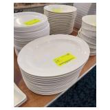 White Oval Plates