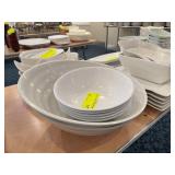White Salad Bowls