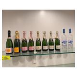 Decor Champagne and Vodka Bottles