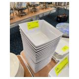 Square White Bowls - Large