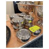Stainless Steel Ramekin Bowl Set with Lids