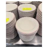 Bernardaud Limoges Red Ring Salad Plates