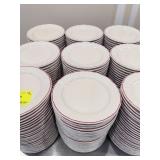 Bernardaud Limoges Red Ring Salad Plates