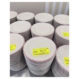 Bernardaud Limoges Red Ring Salad Plates