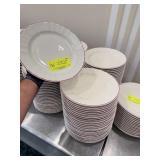 Bernardaud Limoges Red Ring Dinner Plates