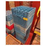 Blue Commercial Glass Racks