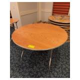 Medium Round Wooden Folding Banquet Table