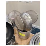 Stainless Steel Kitchen Strainer Lot