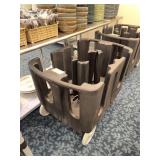 Carlise Dish Cart Black Plastic Utility