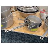 Assorted Aluminum Sauce Pans