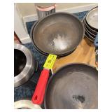 Nonstick Fry Pans with Red Handles